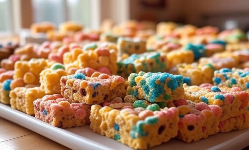 Colorful Cereal Bars for After-School Fun