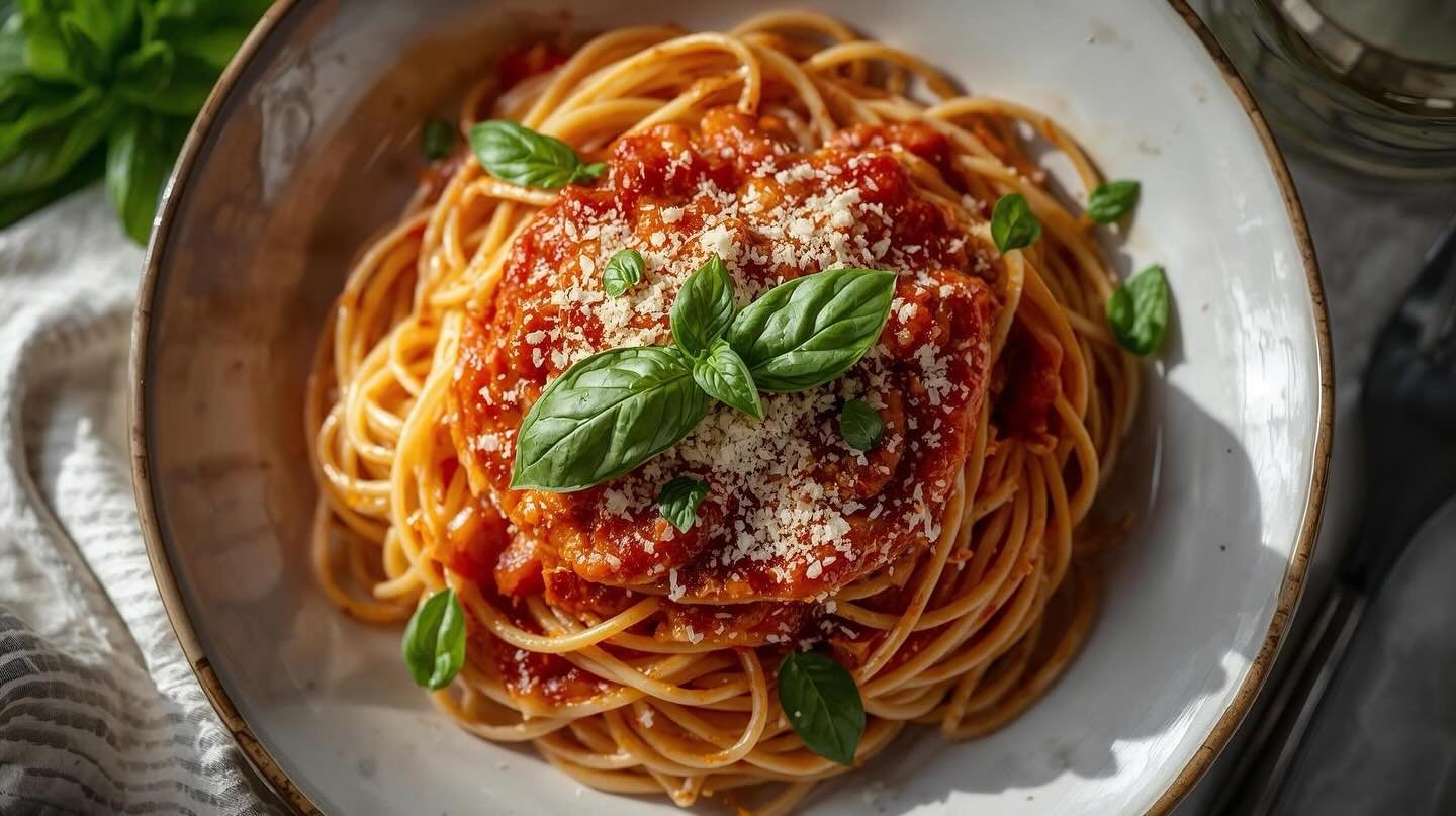 🍝 A bowl full of comfort ❤️
Perfectly cooked spaghetti tossed in rich tomato sauce, topped with fresh basil and a sprinkle of Parmesan — simplicity never tasted this good! 🇮🇹✨Find the full recipe on 👉 KewlRecipes.com#PastaLovers #ItalianFood #ComfortFood #HomemadeGoodness #SpaghettiTime #KewlRecipes #FoodieVibes #DinnerInspo #TomatoSauce #FoodPhotography #EasyMeals #HomeCooking #DeliciousEats #TastyBites #foodstagram