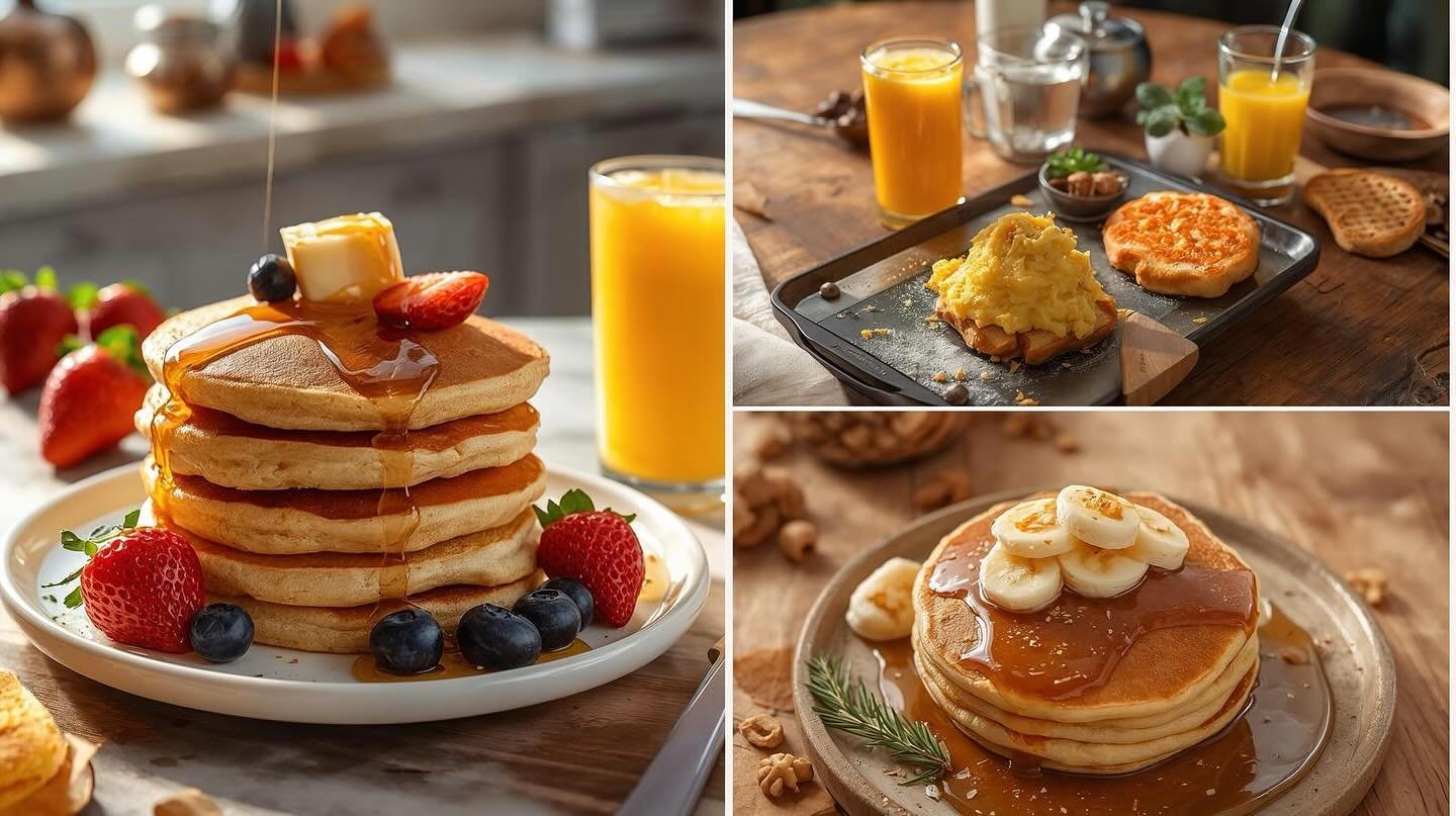 ☀️ Rise & shine, breakfast lovers!
Fluffy pancakes, golden syrup, fresh fruits, and creamy scrambled eggs — the perfect way to start your day right 😍✨Which one’s your morning favorite? 🥞🍳🥂
Find all these delicious breakfast recipes on 👉 KewlRecipes.com#BreakfastGoals #PancakeLovers #MorningVibes #BrunchTime #FoodieMood #HealthyBreakfast #KewlRecipes #HomeCooking #EasyRecipes #FoodPhotography #PancakeStack #DeliciousEats #BrunchVibes #SweetMorning #foodstagram